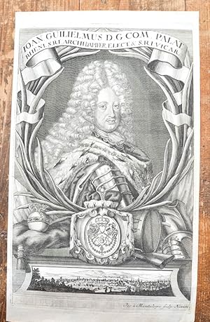 Kupferstich-Portrait von Montalegre. Ioan Guilielmus D.G. Com Palat. Rheni.