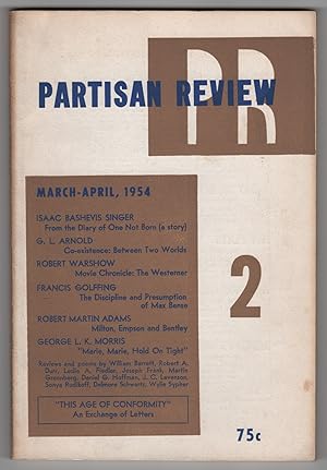 Bild des Verkufers fr Partisan Review, Volume 21, Number 2 (XXI; March - April 1954) zum Verkauf von Philip Smith, Bookseller