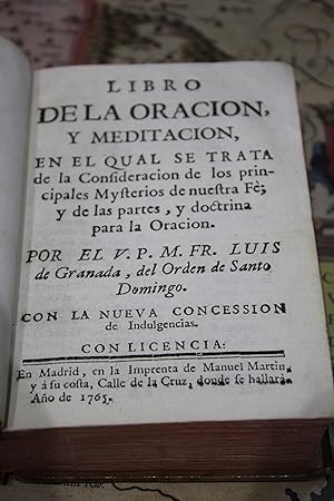 Libro de la oración y meditación en el qual se trata de la Consideración de los principales miste...