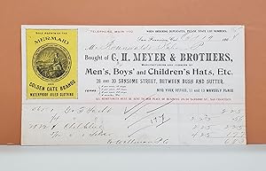 C. H. Meyer & Brothers Receipt