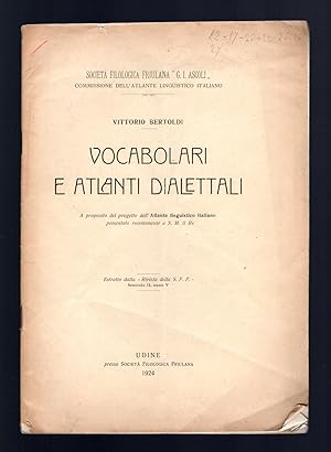 Seller image for Vocabolari e Atlanti dialettali for sale by Sergio Trippini