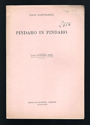 Imagen del vendedor de Pindaro in Pindaro a la venta por Sergio Trippini