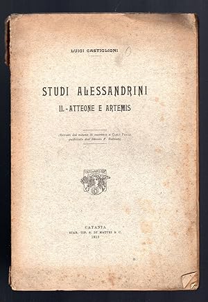 Bild des Verkufers fr Studi Alessandrini - II. Atteone e Artemis zum Verkauf von Sergio Trippini