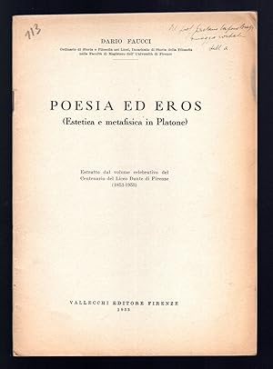 Bild des Verkufers fr Poesia ed Eros (estetica e metafisica in Platone) zum Verkauf von Sergio Trippini