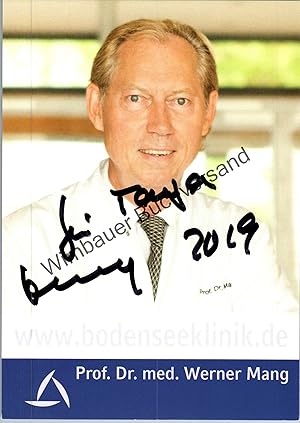 Bild des Verkufers fr Original Autogramm Werner Mang /// Autograph signiert signed signee zum Verkauf von Antiquariat im Kaiserviertel | Wimbauer Buchversand