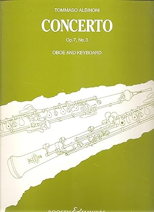 Immagine del venditore per Concerto Op. 7, No. 3 for Oboe and Keyboard venduto da Snow Crane Media