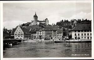 Ansichtskarte / Postkarte Schaffhausen Stadt Schweiz, Munot, Restaurant Schweizerhalle, Dampfer S...