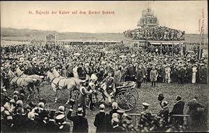 Ansichtskarte / Postkarte Hamburg Mitte Horn, Pferderennbahn, Besuch von Kaiser Wilhelm II., Kutsche