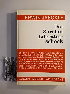 Imagen del vendedor de Der Zrcher Literaturschock: Bericht. a la venta por Druckwaren Antiquariat