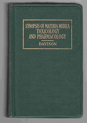 Synopsis of Materia Medica, Toxicology, and Pharmacology