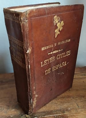 Imagen del vendedor de LEYES CIVILES DE ESPAA. Conforme a los textos oficiales. Contiene este volmen los Cdigos civil y de Comercio, la ley Hipotecaria, la de Enjuiciamiento Civil. a la venta por EL RINCN ESCRITO