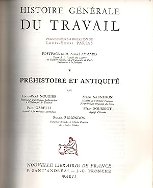Image du vendeur pour Histoire generale du travail.Complet en 4 volumes mis en vente par JP Livres