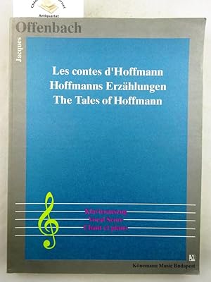 Bild des Verkufers fr Les contes d'Hoffmann = Hoffmanns Erzhlungen. Klavierauszug. Vocal Score. Chant et piano. zum Verkauf von Chiemgauer Internet Antiquariat GbR