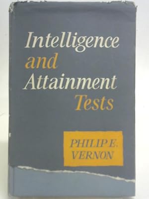 Bild des Verkufers fr Intelligence and Attainment Tests. zum Verkauf von World of Rare Books