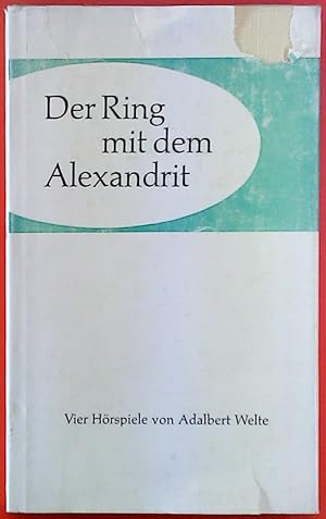 Bild des Verkufers fr Der Ring mit dem Alexandrit. Hrspiele. zum Verkauf von biblion2