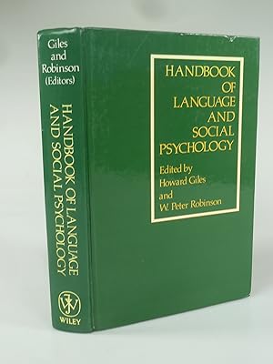 Bild des Verkufers fr Handbook of Language and Social Psychology. zum Verkauf von Antiquariat Dorner