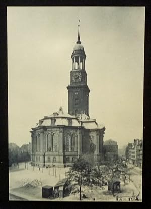 Lichtdruck, verso in Braunstift beschriftet: St. Michaelis-Kirche Hamburg 1884.