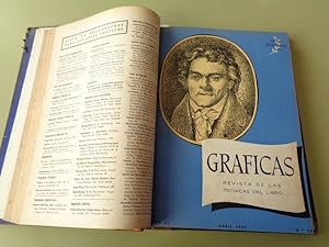 GRÁFICAS. Revista de las Técnicas del Libro. Año 1949 completo (Números 55 a 66)