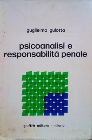 Immagine del venditore per PSICOANALISI E RESPONSABILILIT PENALE. venduto da Livraria Castro e Silva