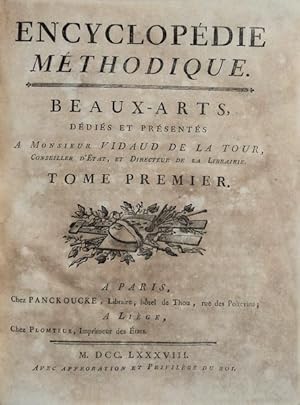 ENCYCLOPÉDIE MÉTHODIQUE. BEAUX-ARTS.