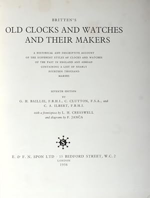 Bild des Verkufers fr OLD CLOCKS AND WATCHES AND THEIR MAKERS. zum Verkauf von Livraria Castro e Silva