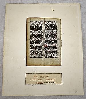 Medieval Manuscript Breviarium Romanum Leaf (circa 1350-1450)