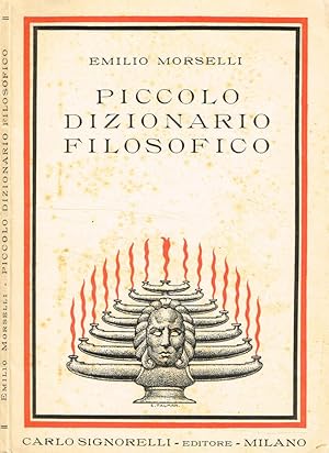 Bild des Verkufers fr Piccolo dizionario filosofico zum Verkauf von Biblioteca di Babele