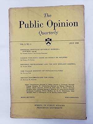 The Public Opinion Quaterly - Vol.2, No.3, July 1938