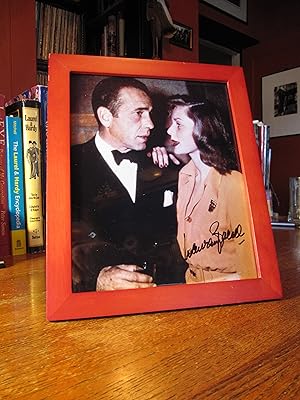 LAUREN BACALL with Humphrey Bogart signed Color Photograph