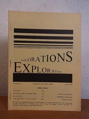 Explorations. Number 25, June 1969, Innis Issue