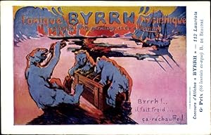 Künstler Ansichtskarte / Postkarte Reklame Byrrh, Eisbären