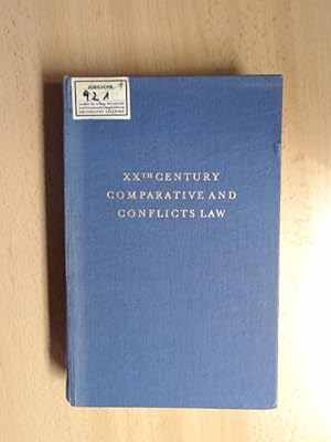 Immagine del venditore per XXth Century Comparative and Conflicts Law Legal Essays in Honor of Hessel E. Yntema venduto da avelibro OHG