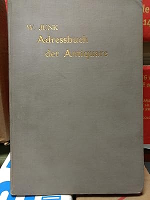 Internationales Adressbuch der Antiquar-Buchhändler.