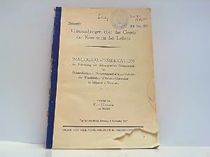 Untersuchungen über das Gesetz der Kontinuität bei Leibniz. Inaugural-Dissertation.