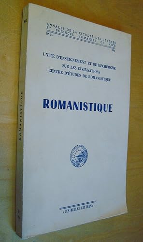 Romanistique n°14 1971