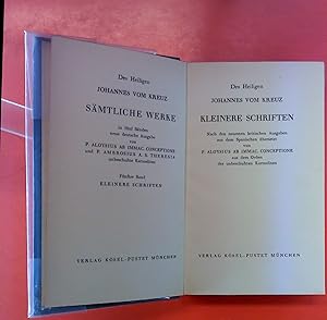 Immagine del venditore per Sankt Johannes vom Kreuz. V. BAND. Kleinere Schriften. Des Heiligen Johannes vom Kreuz. Smtliche Werke in fnf Bnden. venduto da biblion2