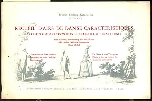 Bild des Verkufers fr Recueil d`airs de danse caracteristiques ; Charakteristische Tanzweisen. Eine Auswahl, dreistimmig fr Blockflten oder andere Melodie-Instrumente. Gerd Ochs / Zeitschrift fr Spielmusik ; 270. Heft. zum Verkauf von Ralf Bnschen