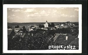 Bild des Verkufers fr Ansichtskarte Brodek u Nez, Perspektive aus der Vogelschau zum Verkauf von Bartko-Reher