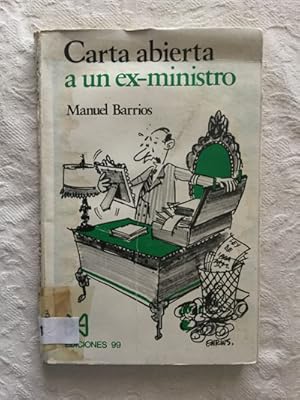 Imagen del vendedor de Carta abierta a un ex-ministro a la venta por Libros Ambig