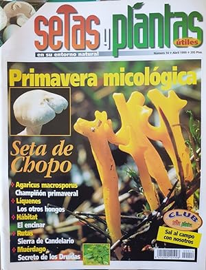 SETAS Y PLANTAS UTILES EN SU ENTORNO NATURAL. Nº 14 ABRIL 1999. PRIMAVERA MICOLOGICA.