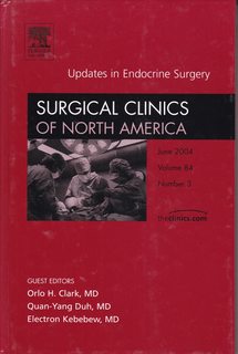 Seller image for Surgical Clinics of North America Updates in Endocrine Surgery (Volume 84 Number 3) for sale by Never Too Many Books