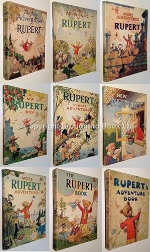 Bild des Verkufers fr Rupert the Bear Annuals Complete Set 1936 to 2013 zum Verkauf von Brought to Book Ltd