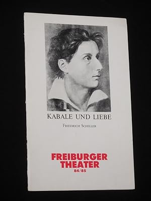 Bild des Verkufers fr Programmheft Freiburger Theater 1984/85. KABALE UND LIEBE von Schiller. Insz.: Andrea Breth, Bhnenbild: Gisbert Jkel, Kostme: Anna Georgiades. Mit Ivo Dolder (Ferdinand), Hanna Thiele (Luise), Werner Handrick, Manfred Bll, Ilse Bttcher, Stefan Hunstein, Jochen Nix, Sigrun Schneggenburger, Dorothee Rttimann, Edmund Saussen zum Verkauf von Fast alles Theater! Antiquariat fr die darstellenden Knste