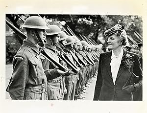 A truly striking original Second World War press photograph of Prime Minister Winston S. Churchil...