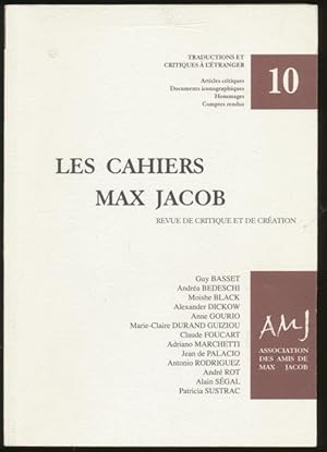 Les Cahiers Max Jacob : revue de critique et de creation : revue des Presses universitaires de Pa...