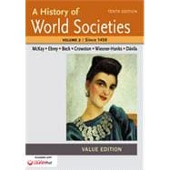Immagine del venditore per A History of World Societies Value, Volume II:Since 1450 venduto da eCampus