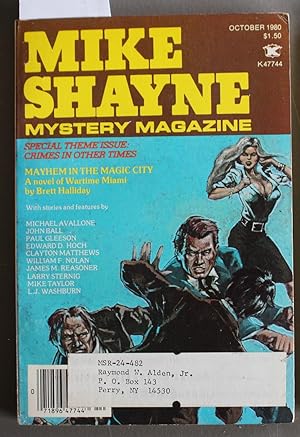 Seller image for Mike Shayne - Mystery Magazine (Pulp Digest Magazine); Vol. 44, No. 10 October 1980 Published by Renown Publications Inc. Mayhem in the Magic City by Brett Halliday; Michael Avallone; John Ball; Paul Gleeson; Clayton Matthews; William F. Nolan; for sale by Comic World