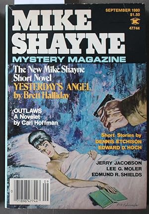 Image du vendeur pour Mike Shayne - Mystery Magazine (Pulp Digest Magazine); Vol. 44, No. 9 September 1980 Published by Renown Publications Inc. Yesterdays Angel by Brett Halliday; Outlaws by Carl Hoffman mis en vente par Comic World