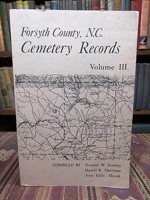 Imagen del vendedor de Forsyth County, N.C. Cemetery Records: Old Town - Salem Chapel Townships - Vol III a la venta por Pages Past--Used & Rare Books