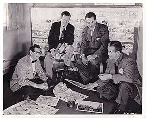 Seller image for Alice in Wonderland (Original photograph of Walt Disney, Winston Hibler, Erdman Penner, and Ted Sears examining animation cels for the 1951 film) for sale by Royal Books, Inc., ABAA
